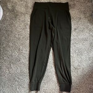 Lululemon Dark Green High Rise Jogger Pants